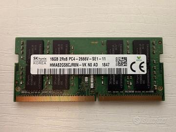 RAM SK hynix 16GB DDR4 2666 SODIMM notebook