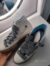 Converse All Star Bianco Sneaker Scarpe Donna 40