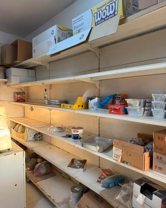 Scaffalatura lineare 10 metri, altezza 2,50