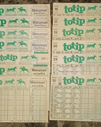 Volume Corri Cavallo, schedine, vintage totip