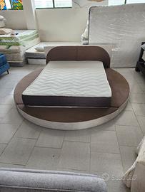 letto rotondo con materasso normale fine serie 