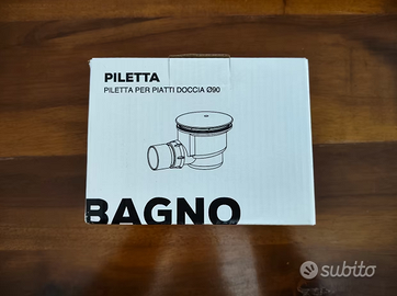 Piletta di scarico piatti doccia diam.90mm nuova