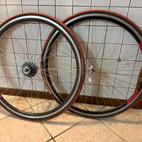 Coppia ruote bici corsa Rigida