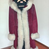 cappotto in pelle scamosciata 