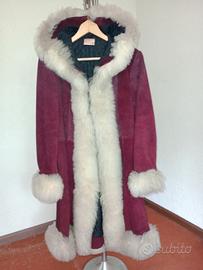 cappotto in pelle scamosciata 