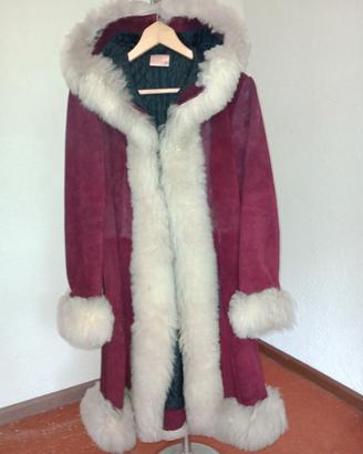 cappotto vera pelle scamosciato 