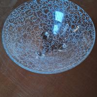 ciotola in vetro con pedini 