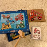 DJECO gioco del martello Tap Tap Veicoli