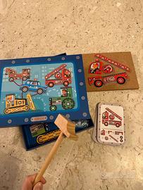 DJECO gioco del martello Tap Tap Veicoli