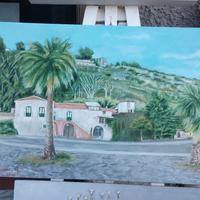 quadro il vecchio di s.m.la s mulino olio su tela 