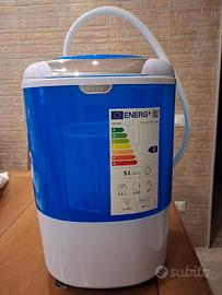 COSTWAY Mini Lavatrice Semi Automatica con Centrif