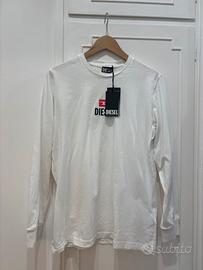 T-shirt/Maglia manica lunga Diesel Uomo bianca S/M