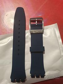 Cinturino blu navy con fibbia Swatch da 19mm