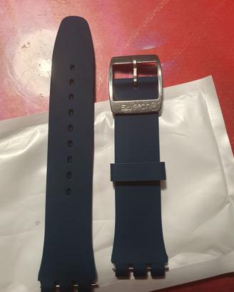 Cinturino blu navy con fibbia Swatch da 19mm