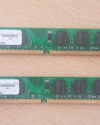 2Ram Kingston-KVR800D2N6-2G-DDR2-2Rx8-PC2-6400-2GB