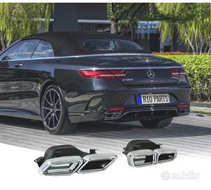 TERMINALI SCARICO MERCEDES CLASSE S W222 13- LOOK 