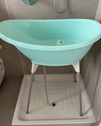 Baby ok vaschetta bagno infante verde azzurrino