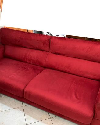 Divano letto 3 Posti con Pouff
