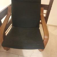 Poltrone Ikea + poggiapiedi 