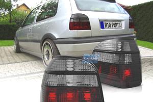 FANALI VOLKSWAGEN VW GOLF 3 91-97 ROSSO AFFUMICATO