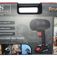 Soffiatore turbo doppia batteria per auto moto