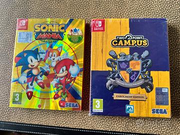 Switch 2 giochi Sonic mania plus/Two point campus