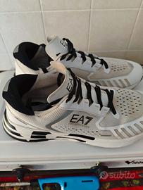 EA7 sneakers crushed bianche 
