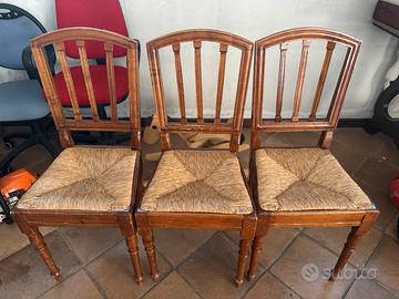 4 sedie in legno