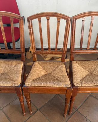 4 sedie in legno