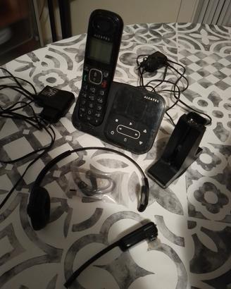 Telefono Alcatel XL280 Voice + Plantronics C56
