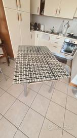 tavolo in cristallo allungabile 