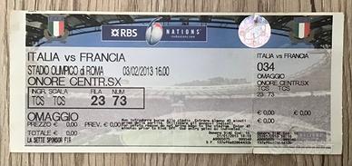 Biglietto Rugby Italia Francia
