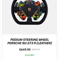 Fanatec Porsche gt3 r pelle + QR2

wheel side