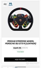 Fanatec Porsche gt3 r pelle + QR2

wheel side