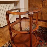 Tavolino rotondo con ruote 