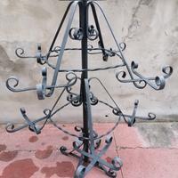 Portavasi in ferro battuto 9 posti