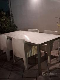 tavolo della DRIADE con poltroncine  Toy driade