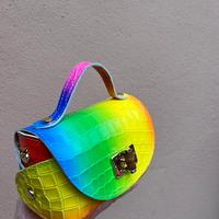 Esclusiva bag in coccodrillo arcobaleno 🌈