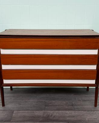 Cassettiera anni 60 stile scandinavo in teak