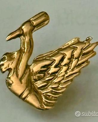 SPILLA PIN AEREONAUTICA MILITARE 8'STORMO ORO 18K