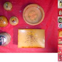 Set in onice ocra, vintage anni 60/70 ed altri