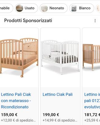 Lettino bimbi PALI