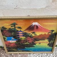 Quadro paesaggio giapponese 44,5x37,5 cm