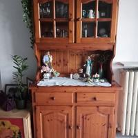 Credenza legno con vetrina, di qualità