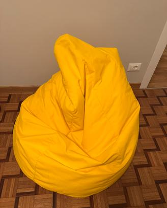 Pouf sacco giallo