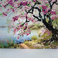 Diamond painting in tela 30x30 realizzato a mano