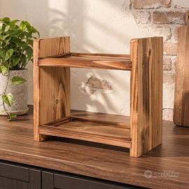 mobiletto espositore legno massello