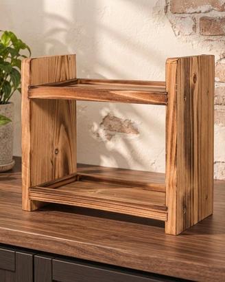 mobiletto espositore legno massello