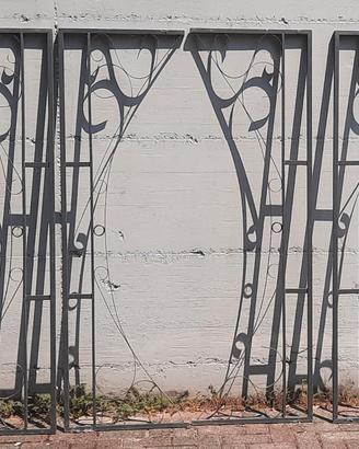 Pannelli ferro stile Liberty per giardino