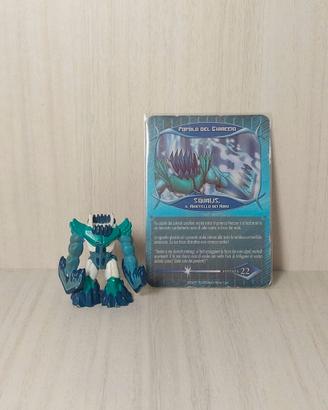 Gormiti Squalis Magic Egg Final Evolution con cart